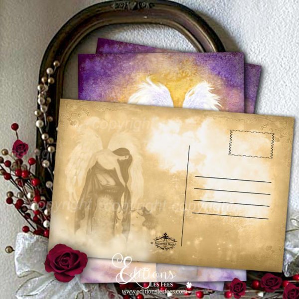 "Pas de roses" - Carte Postale Angelique Féerique 1