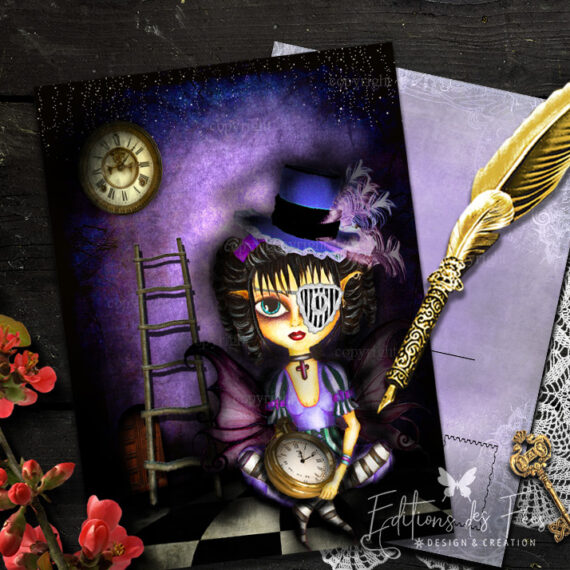 Steampunk fairy postcard wholesale